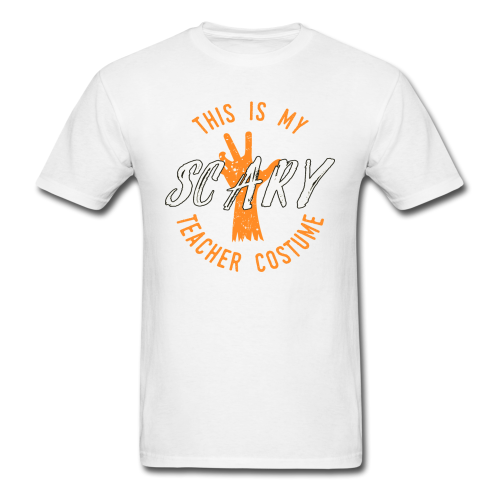 Scary Teacher Halloween T-Shirt - white