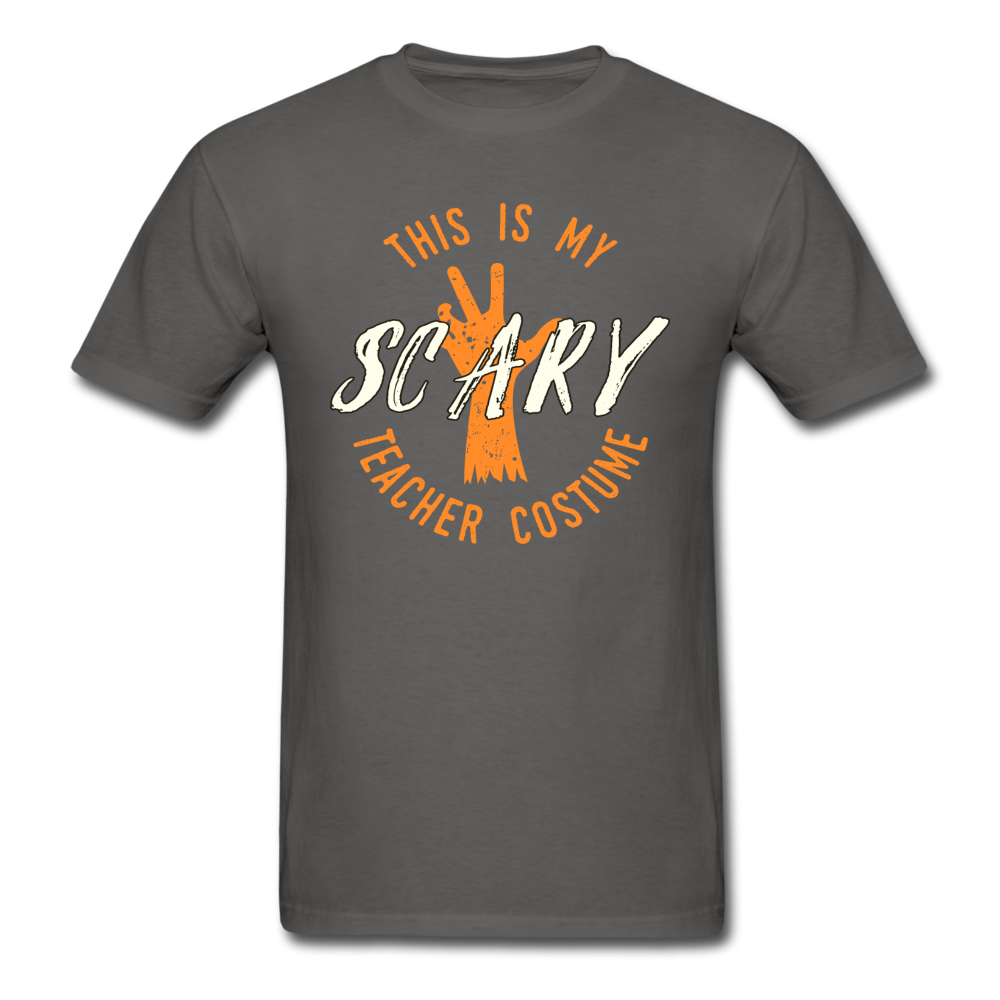 Scary Teacher Halloween T-Shirt - charcoal