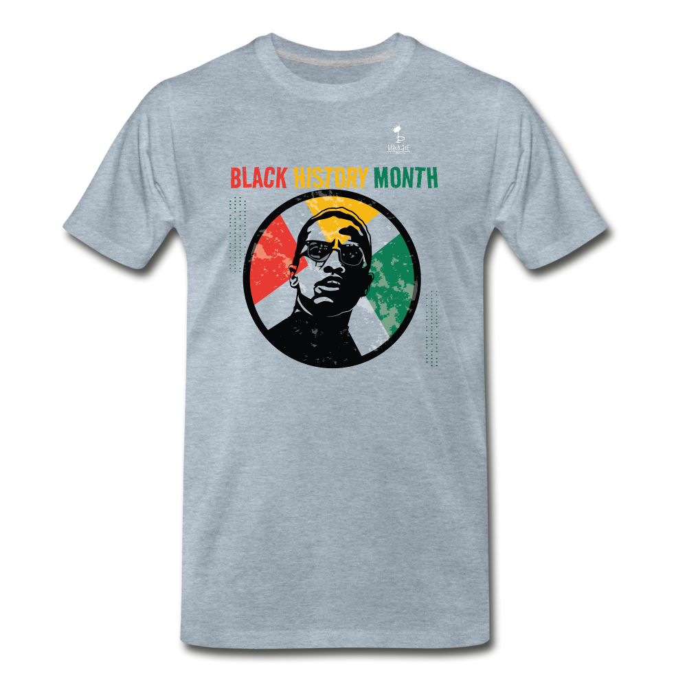 Malcom X - Men's Premium T-Shirt - heather ice blue