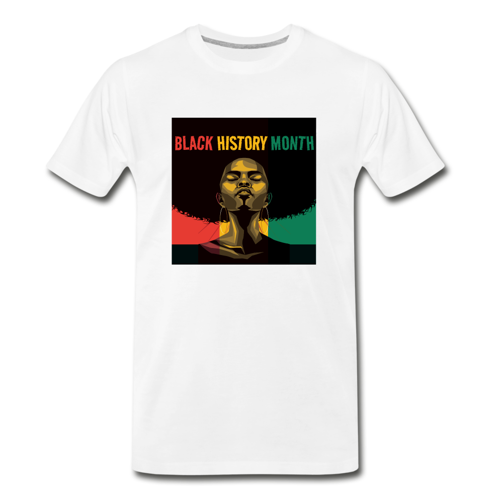 Keep Yah Head Up - Premium T-Shirt - white