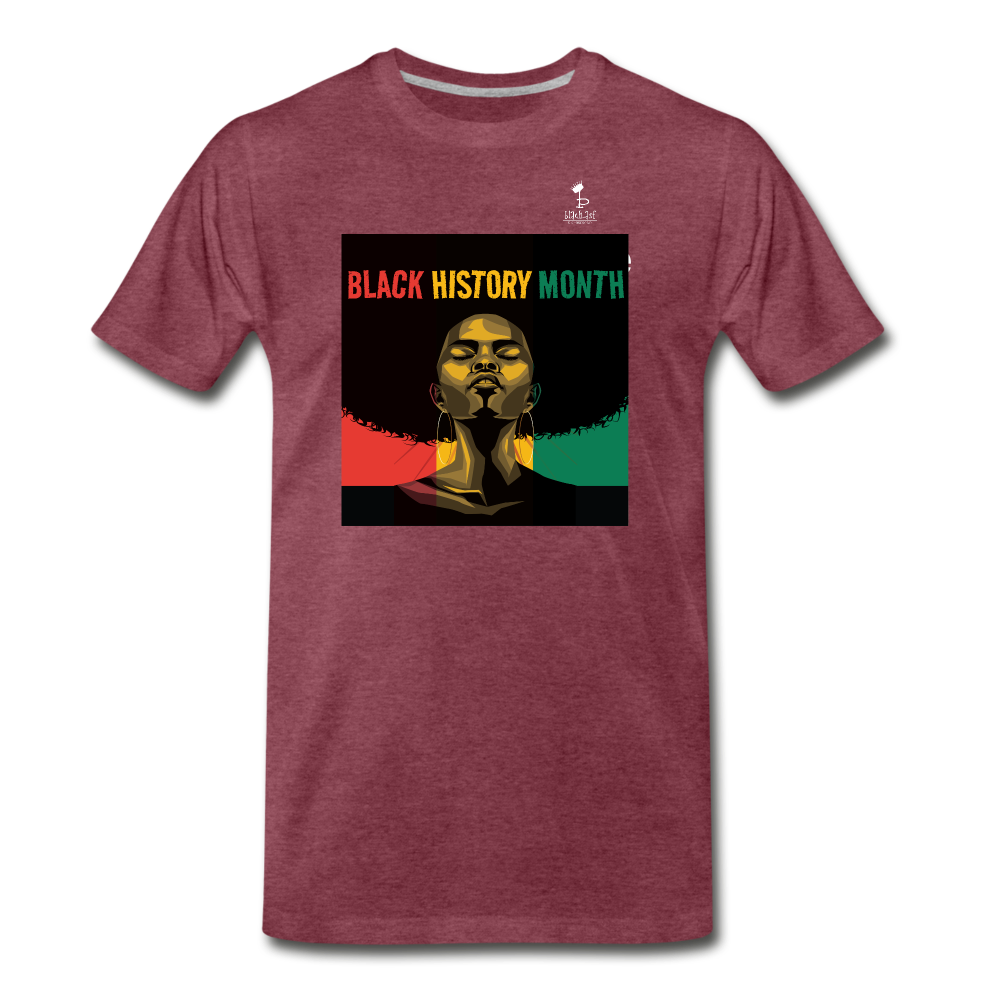 Keep Yah Head Up - Premium T-Shirt - heather burgundy
