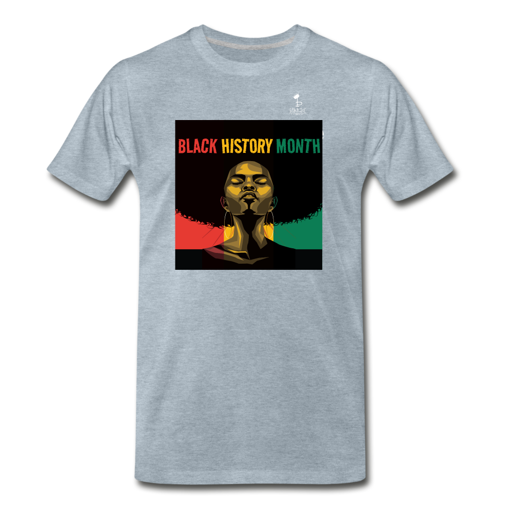 Keep Yah Head Up - Premium T-Shirt - heather ice blue