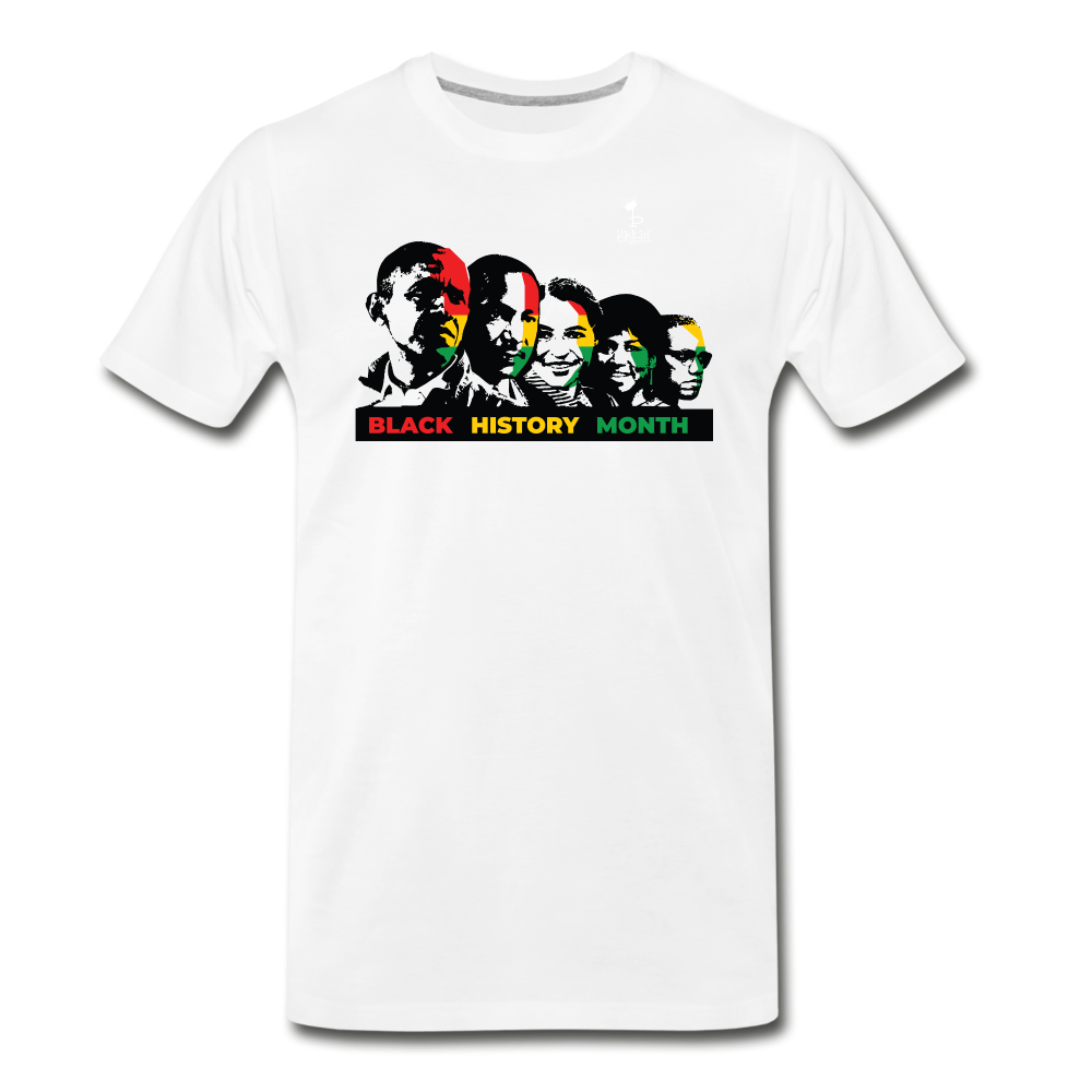 Black Leaders - Premium T-Shirt - white