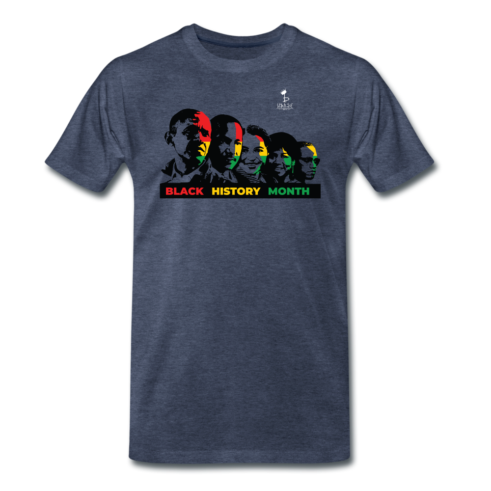 Black Leaders - Premium T-Shirt - heather blue