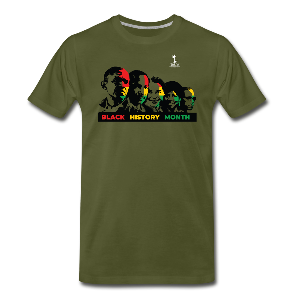 Black Leaders - Premium T-Shirt - olive green