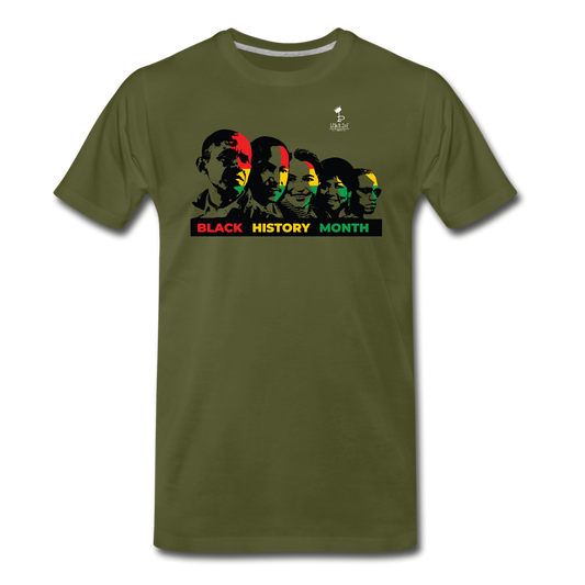 Black Leaders - Premium T-Shirt - olive green
