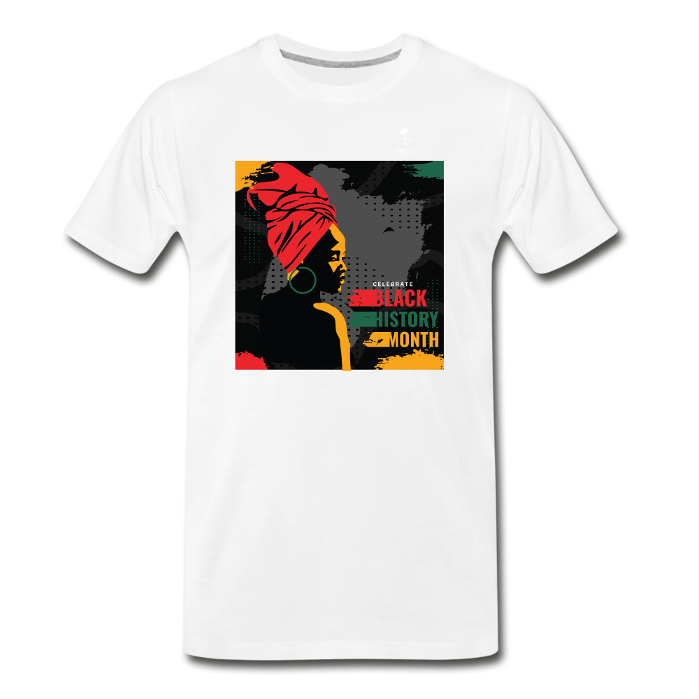 Celebrate Black History Month - Premium T-Shirt - white