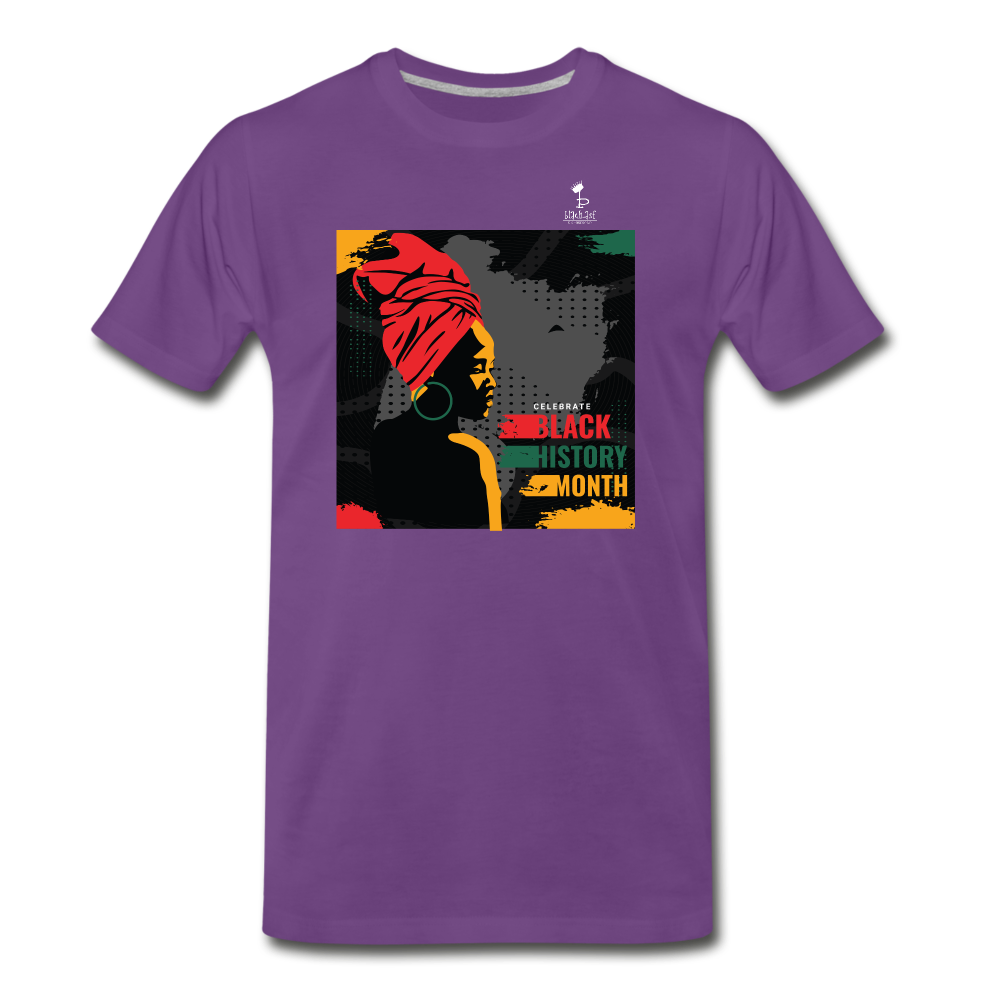 Celebrate Black History Month - Premium T-Shirt - purple