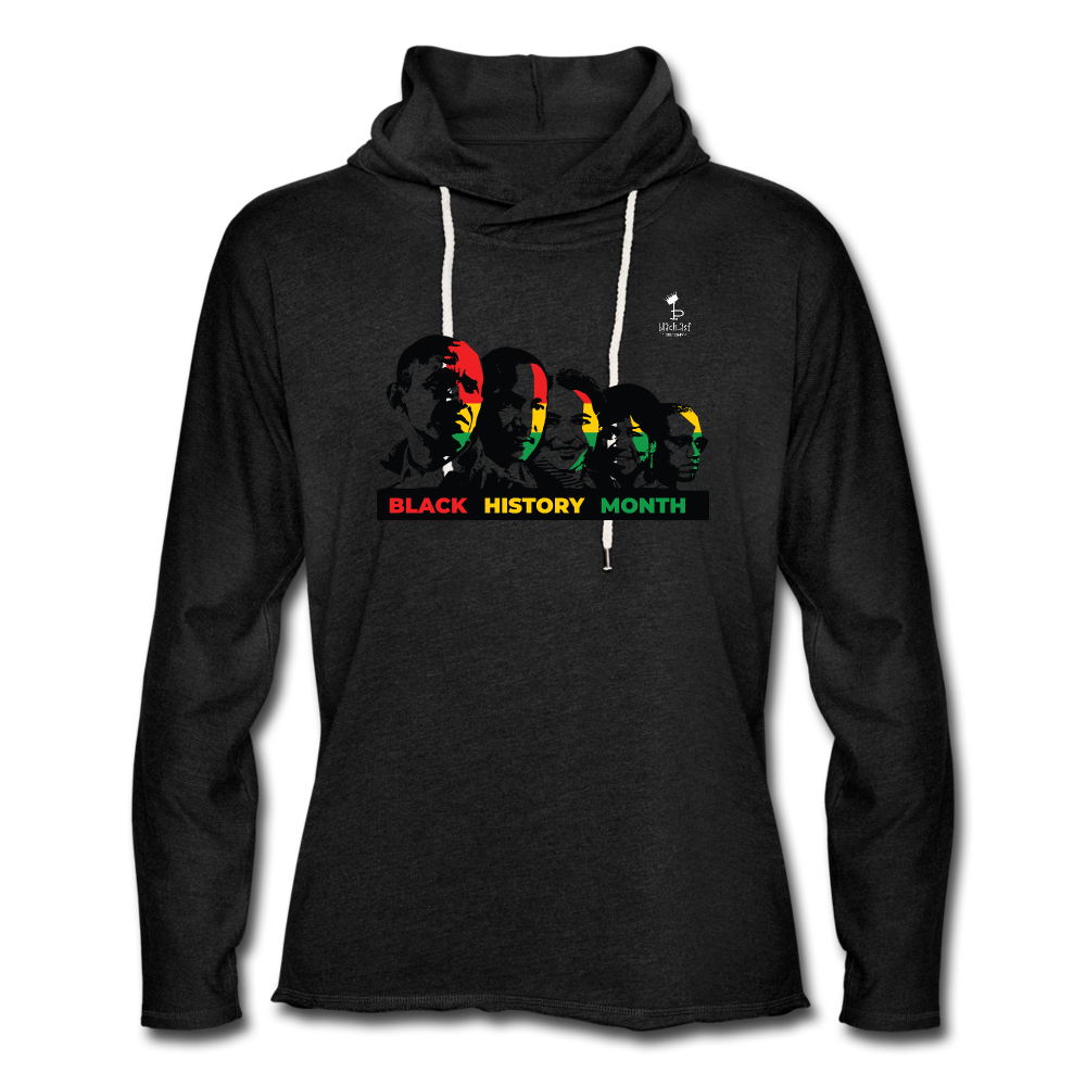 Black Excellence Lightweight Terry Hoodie - charcoal grey