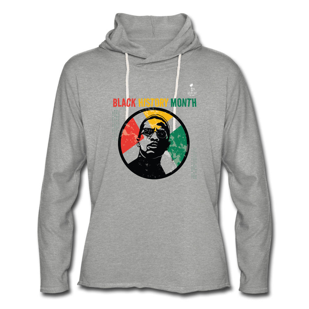 Malcom X Lightweight Terry Hoodie - heather gray