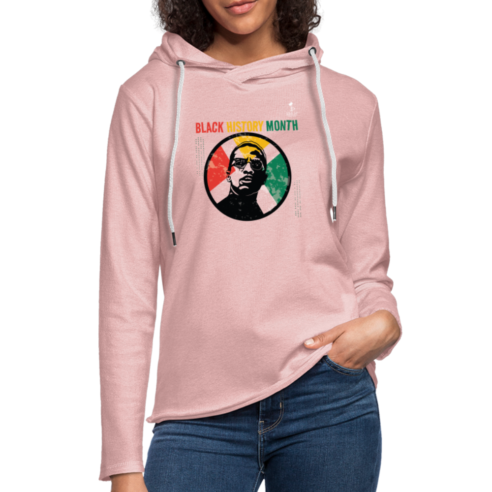 Malcom X Lightweight Terry Hoodie - cream heather pink
