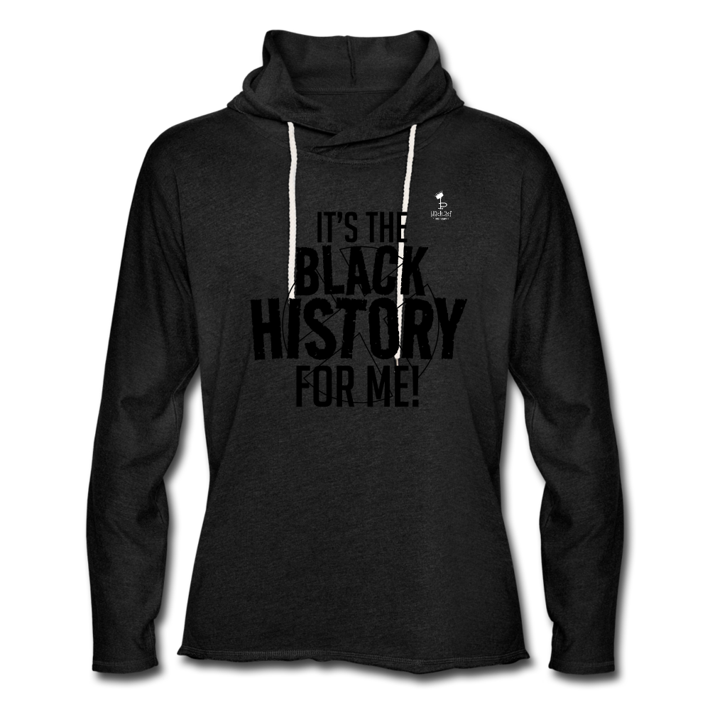 It's The Black History For Me - Lightweight Terry Hoodie - charcoal grey
