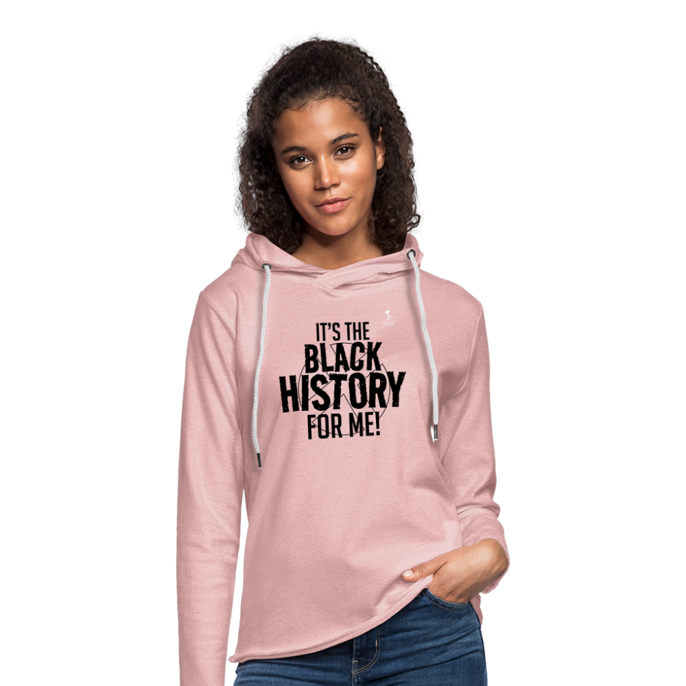 It's The Black History For Me - Lightweight Terry Hoodie - cream heather pink