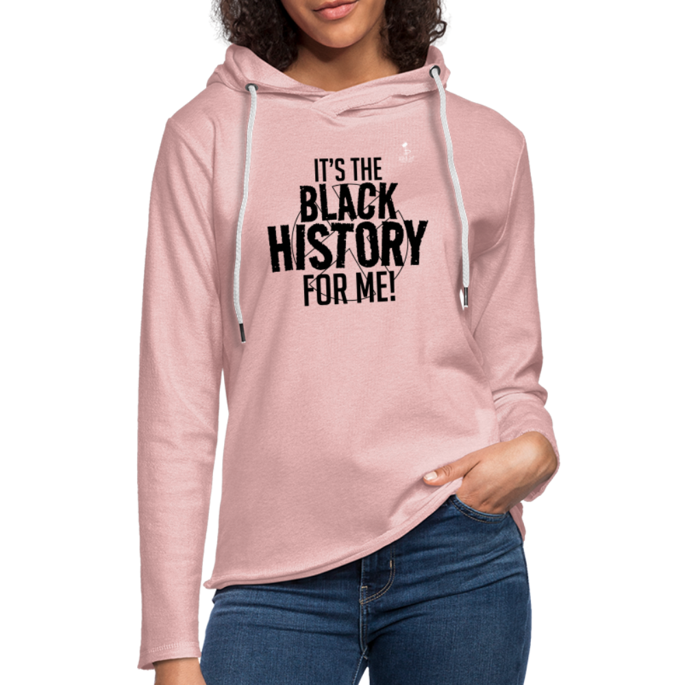 It's The Black History For Me - Lightweight Terry Hoodie - cream heather pink