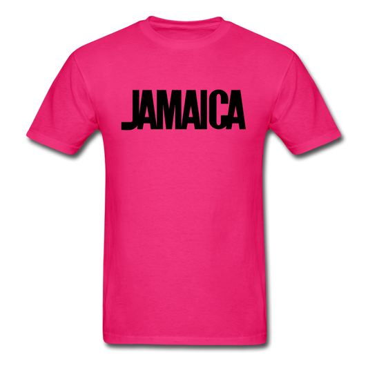 Jamaica Iconic Tourism T-Shirt - fuchsia