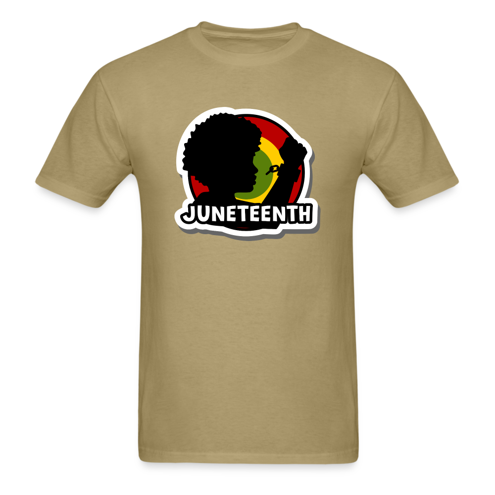 Juneteenth Shirt Broken Chains T-Shirt - khaki