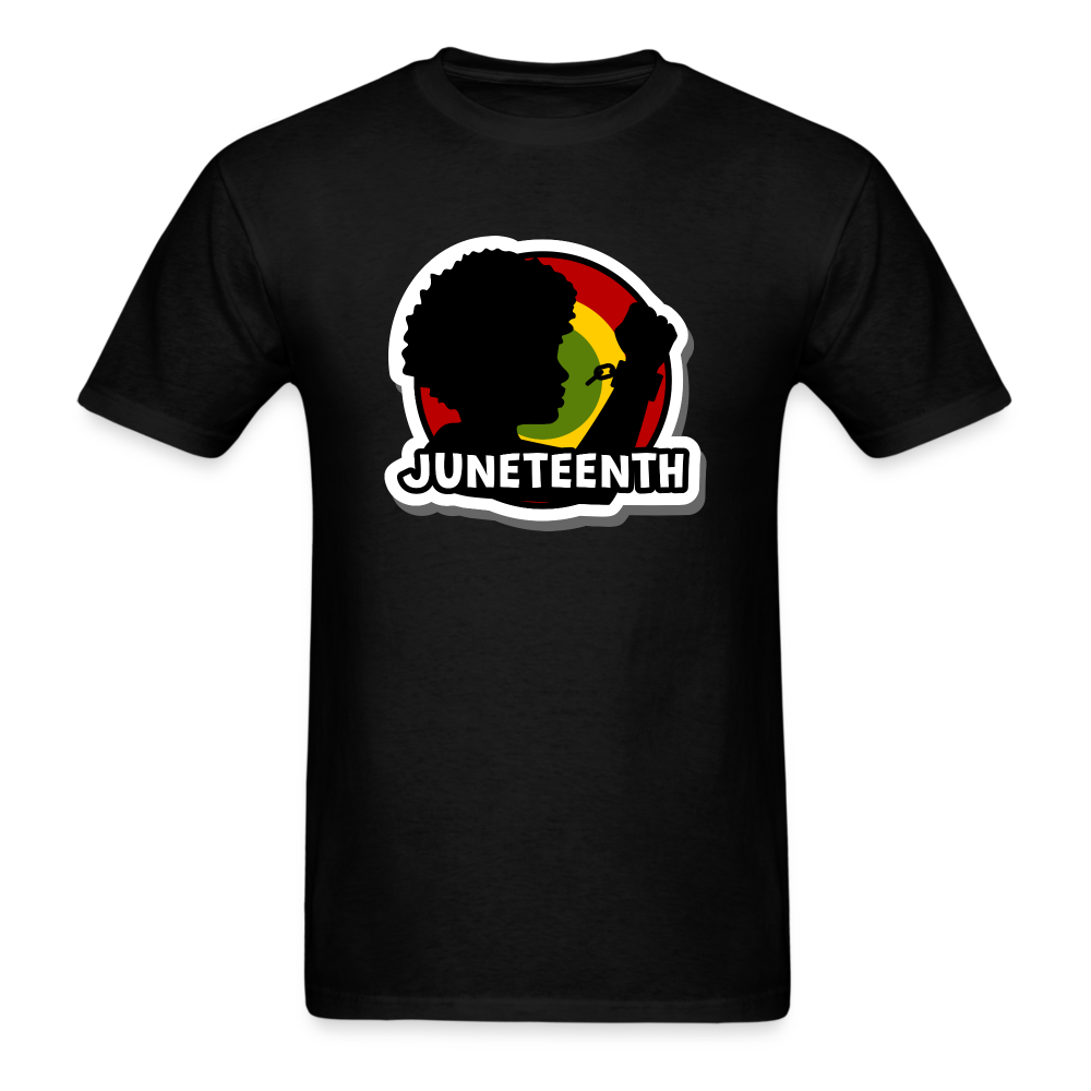 Juneteenth Shirt Broken Chains T-Shirt - black
