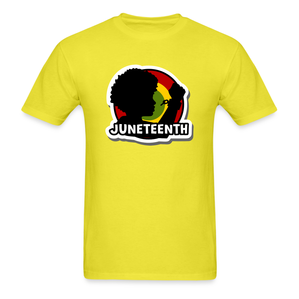 Juneteenth Shirt Broken Chains T-Shirt - yellow