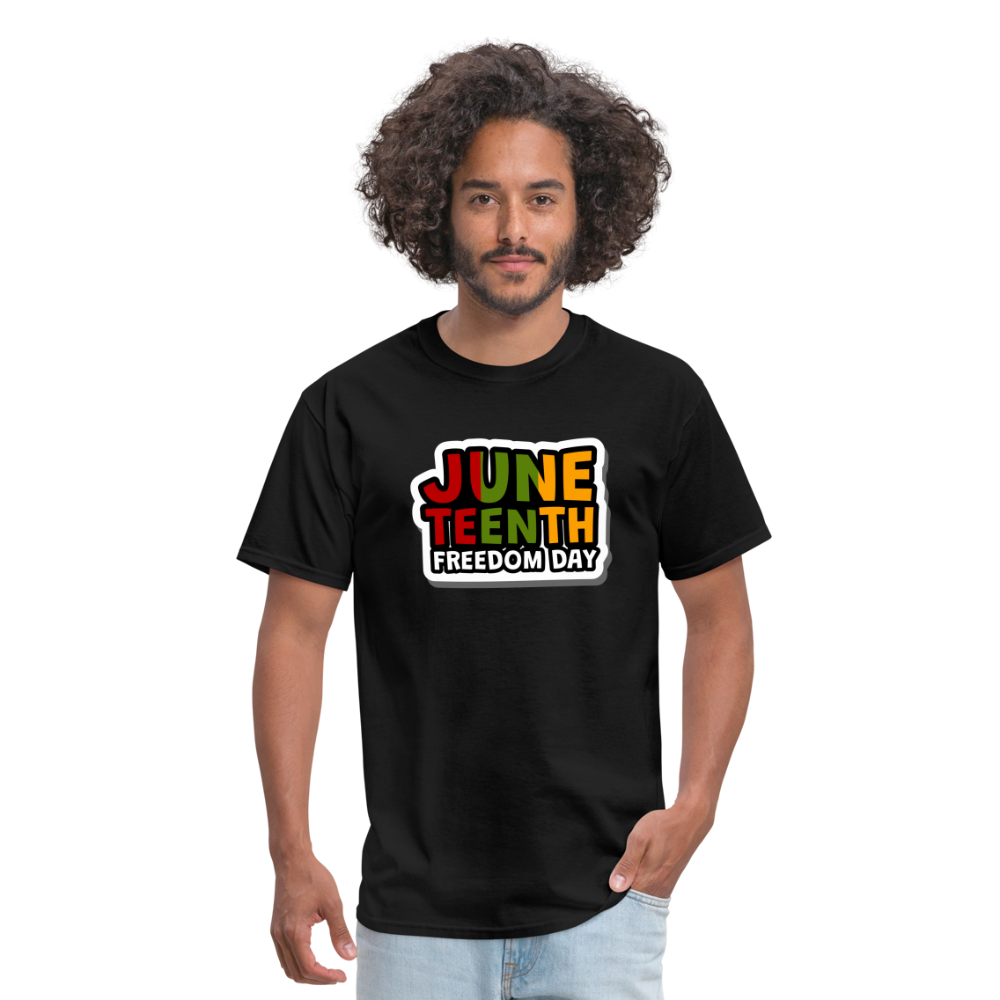 Juneteenth Freedom Day T-Shirt - black