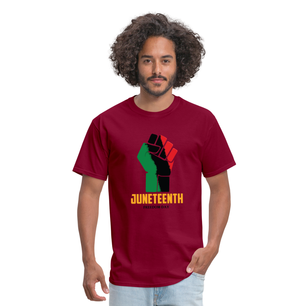 Juneteenth Freedom Day Classic T-Shirt - burgundy