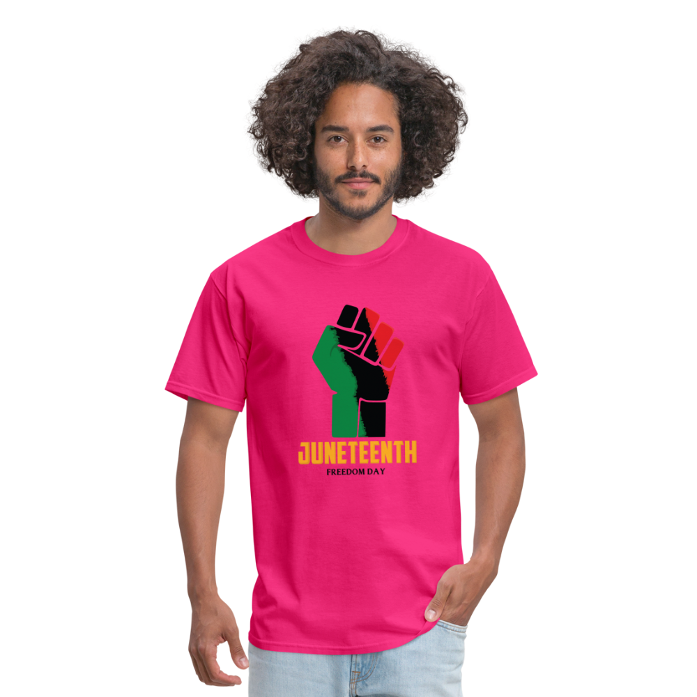 Juneteenth Freedom Day Classic T-Shirt - fuchsia