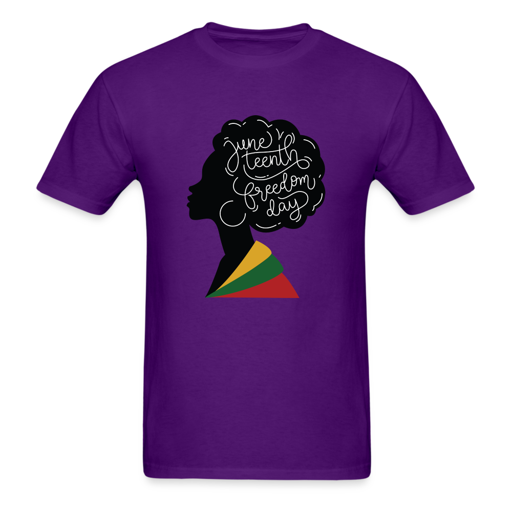 Juneteenth Freedom Celebration T-Shirt - purple