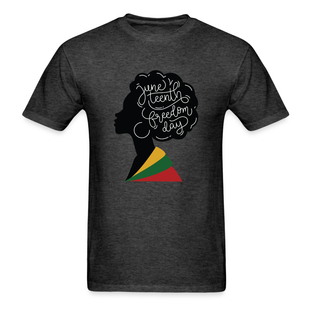 Juneteenth Freedom Celebration T-Shirt - heather black