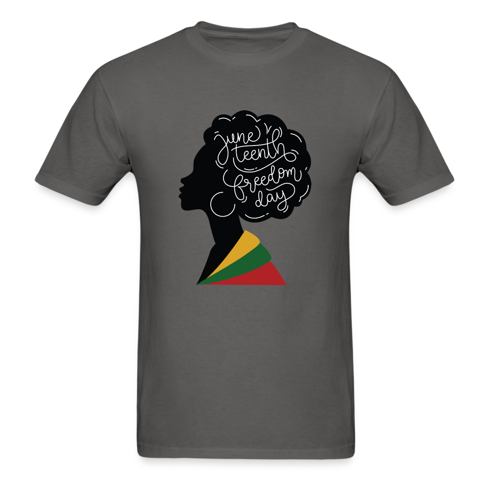 Juneteenth Freedom Celebration T-Shirt - charcoal