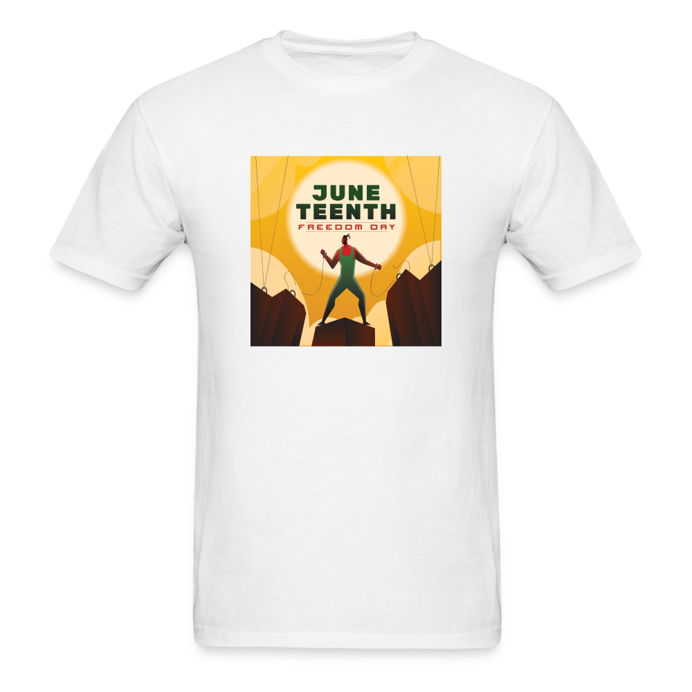 Juneteenth Break Away T-Shirt - white