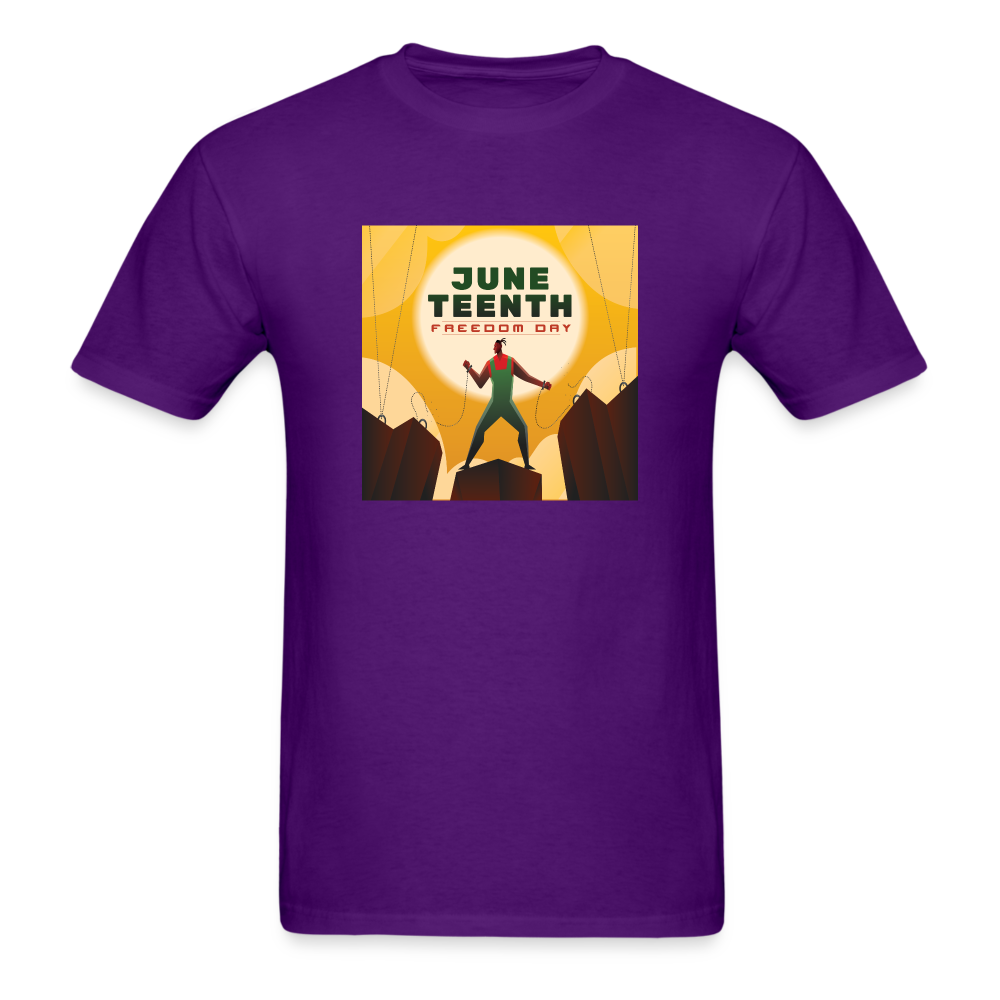 Juneteenth Break Away T-Shirt - purple
