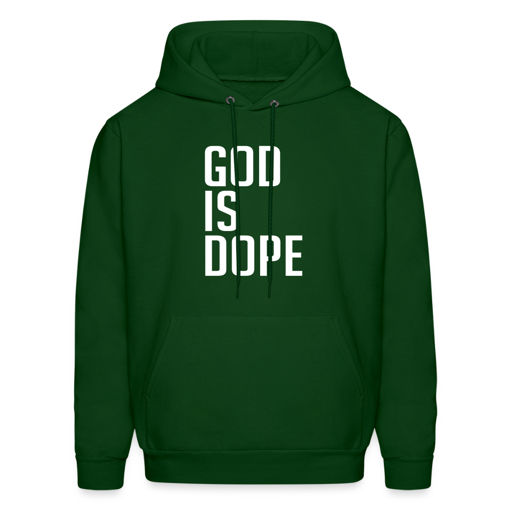 God is Dope Hoodie - forest green