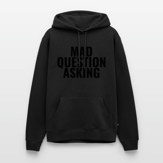 Mad Question Asking Hoodie - black