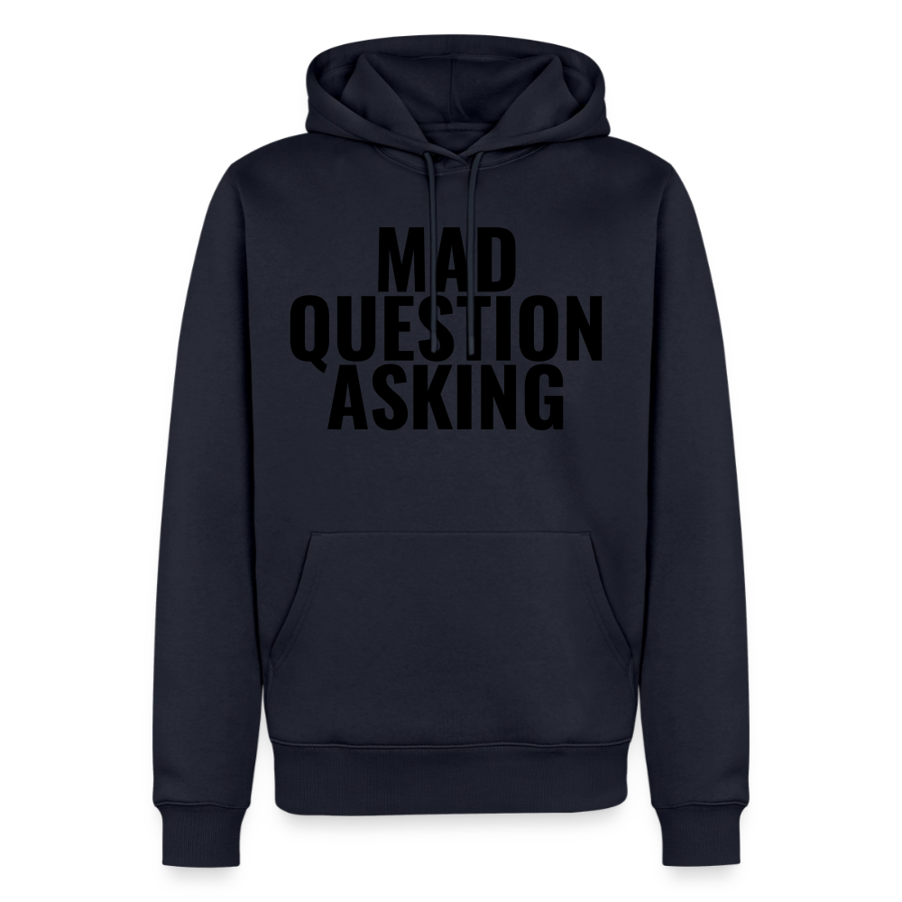 Mad Question Asking Hoodie - navy