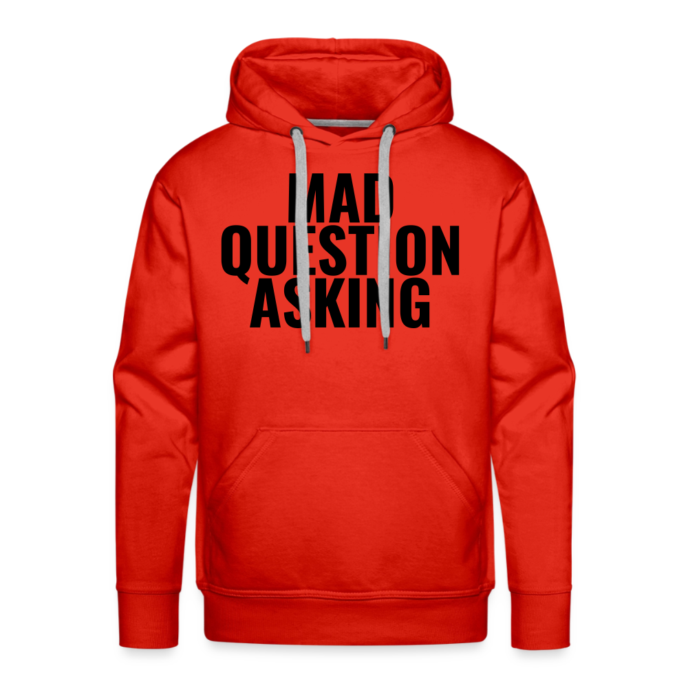 Mad Question Asking Hoodie - red