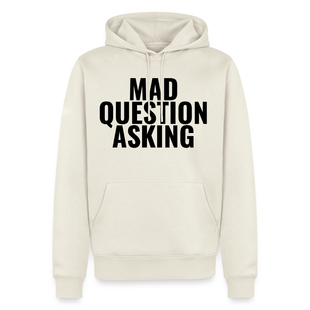 Mad Question Asking Hoodie - off white