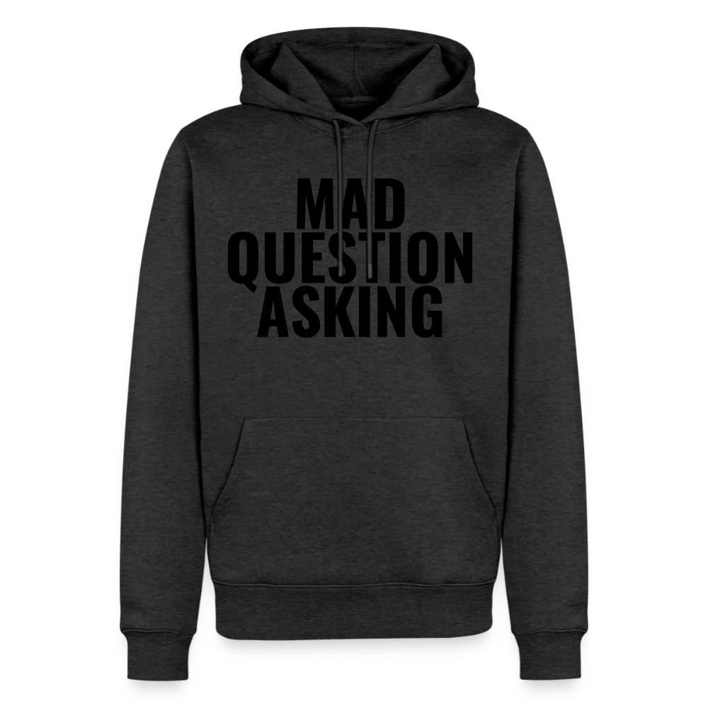 Mad Question Asking Hoodie - heather anthracite