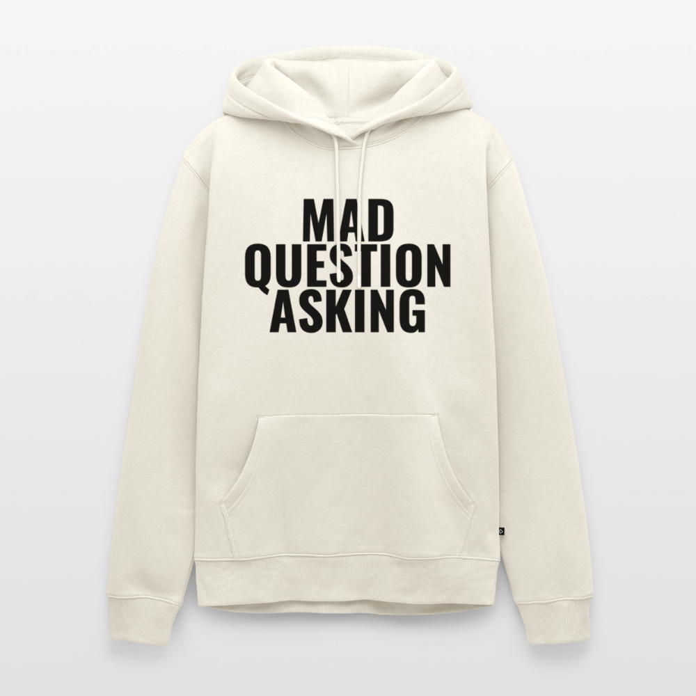 Mad Question Asking Hoodie - off white