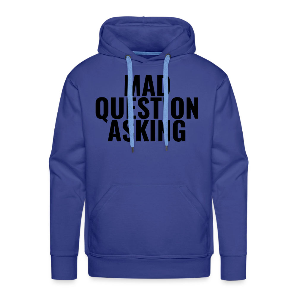 Mad Question Asking Hoodie - royal blue