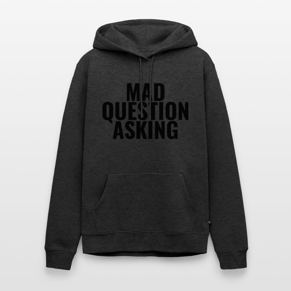 Mad Question Asking Hoodie - heather anthracite