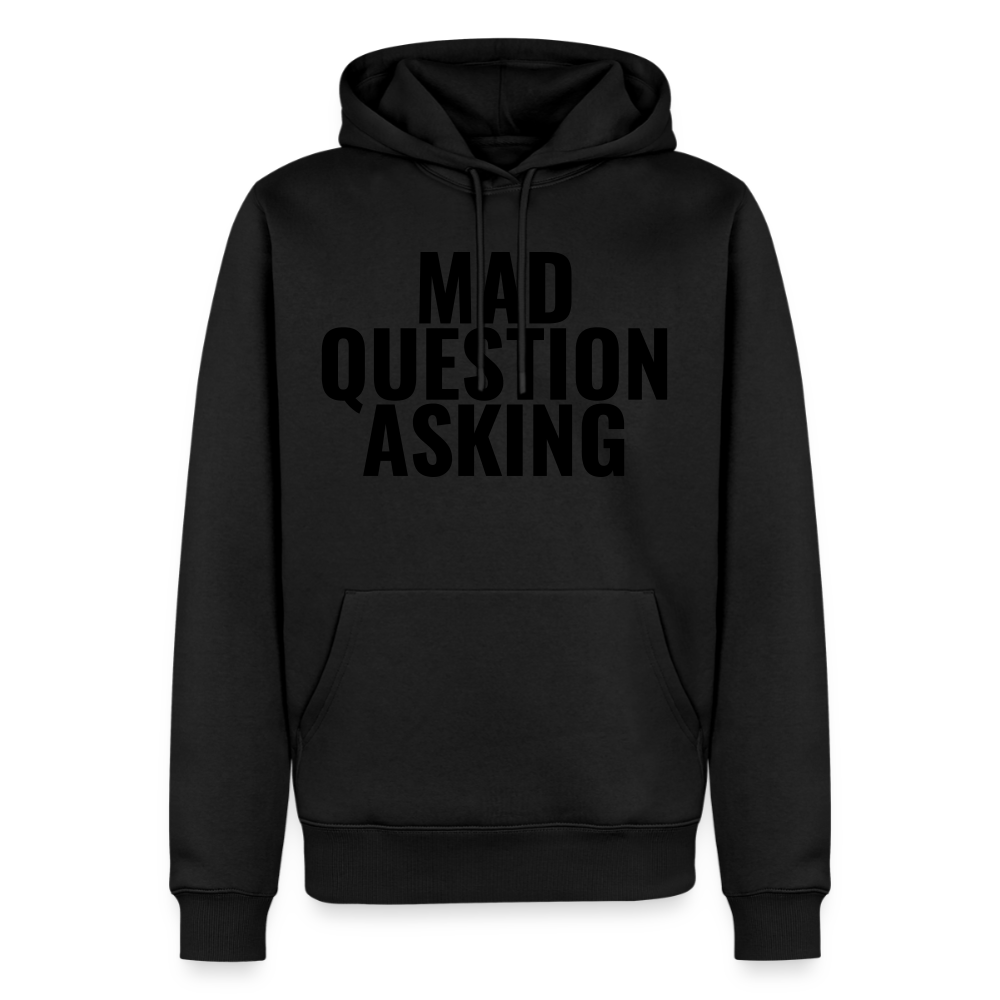 Mad Question Asking Hoodie - black