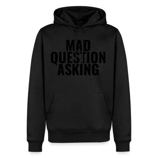 Mad Question Asking Hoodie - black