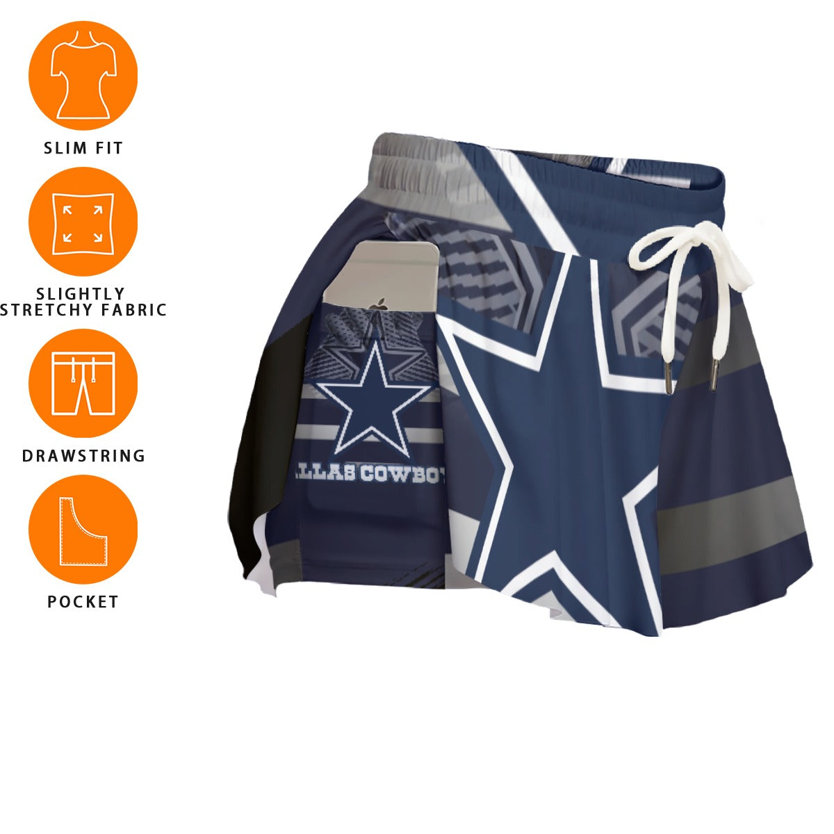 Dallas Cowboys Women's Sports Skort With Pocket