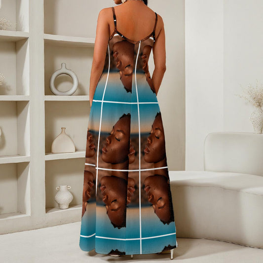 Dark Child V-Neck Maxi Dress