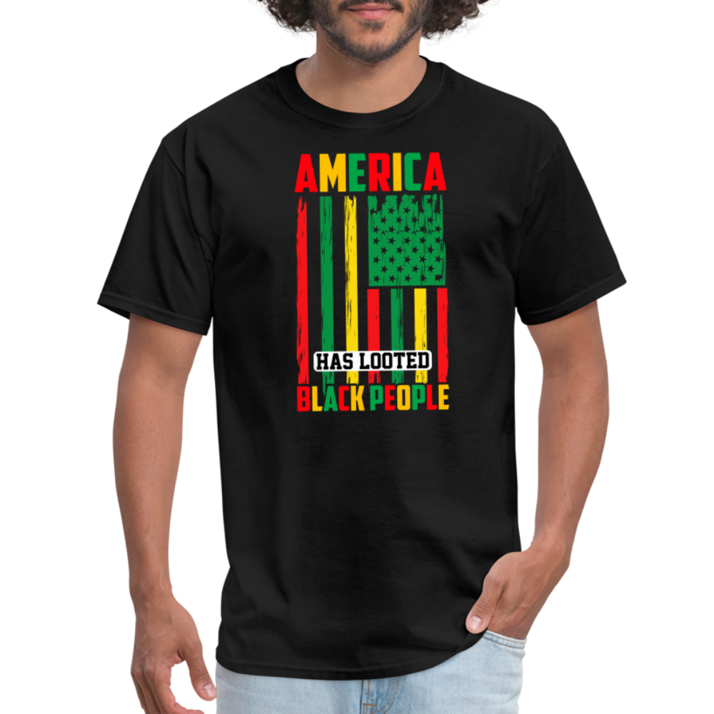 Looted Black People T-Shirt - black