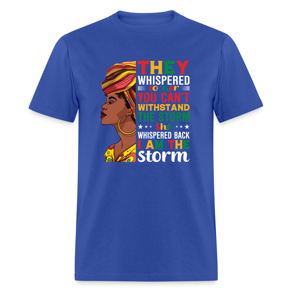 I Am The Storm T-Shirt - royal blue