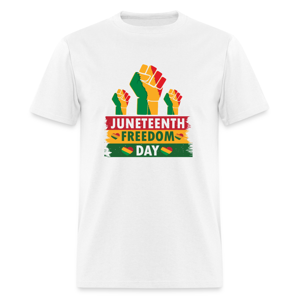 Juneteenth Fist T-Shirt - white