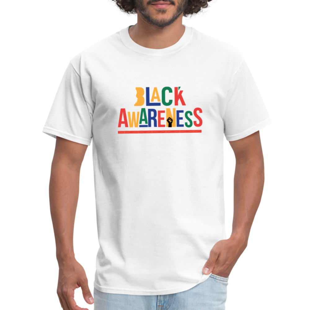 Black Awareness T-Shirt - white