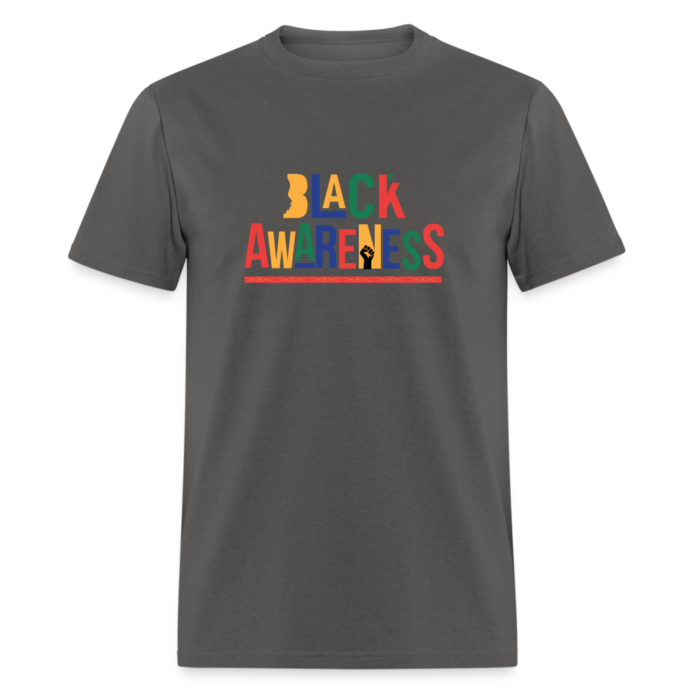 Black Awareness T-Shirt - charcoal