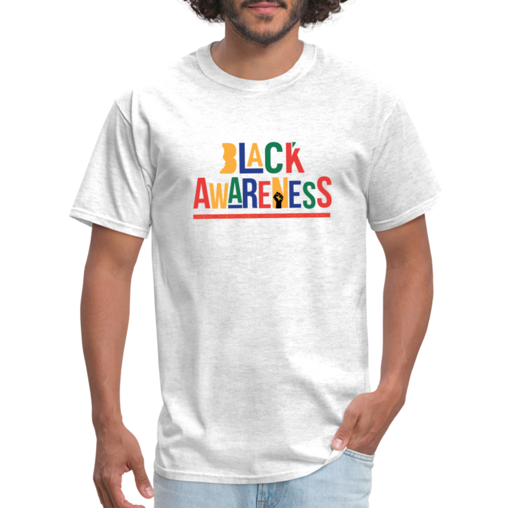 Black Awareness T-Shirt - light heather gray