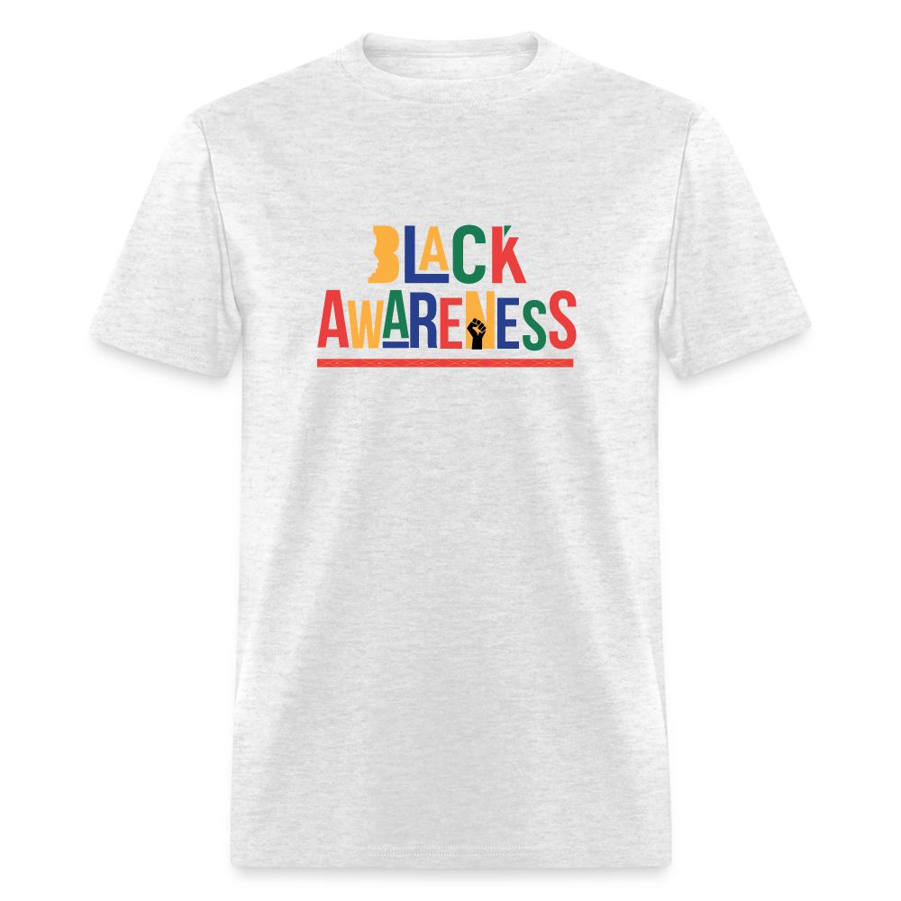 Black Awareness T-Shirt - light heather gray